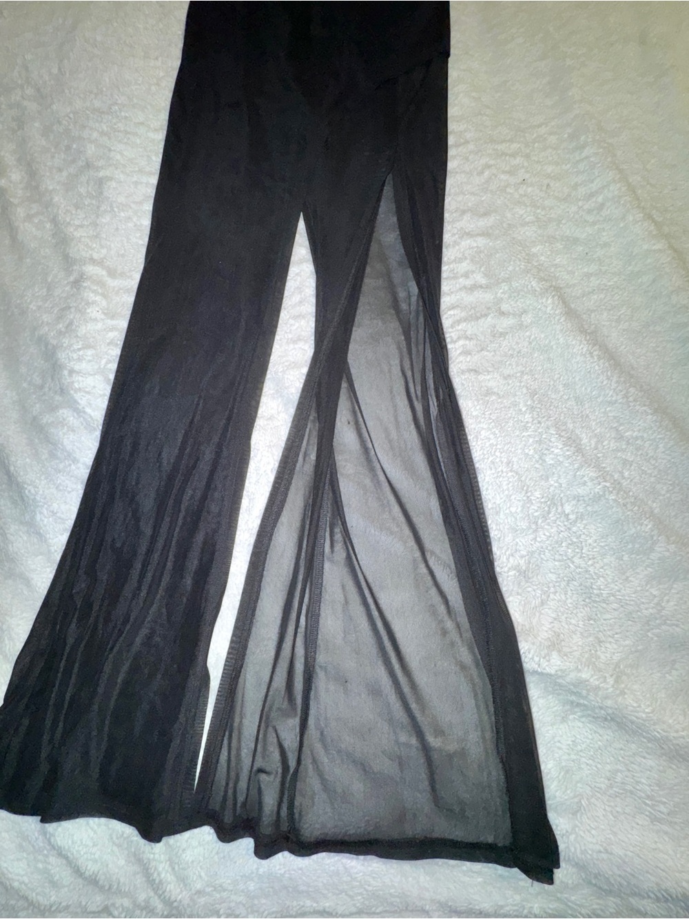Solado Black Mesh High-Waisted Festival Pants Size Small - Picture 7 of 7
